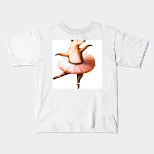 Capybara Ballet Dancing Kids T-Shirt